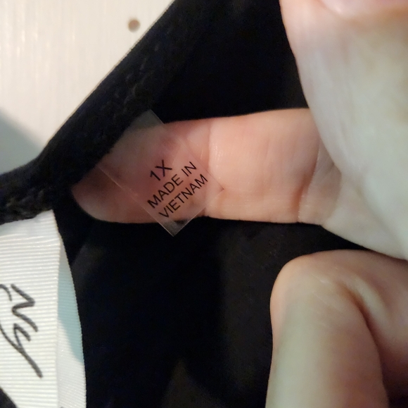 NWT NY Collection Maxi dress, black, 1X - Picture 5 of 6